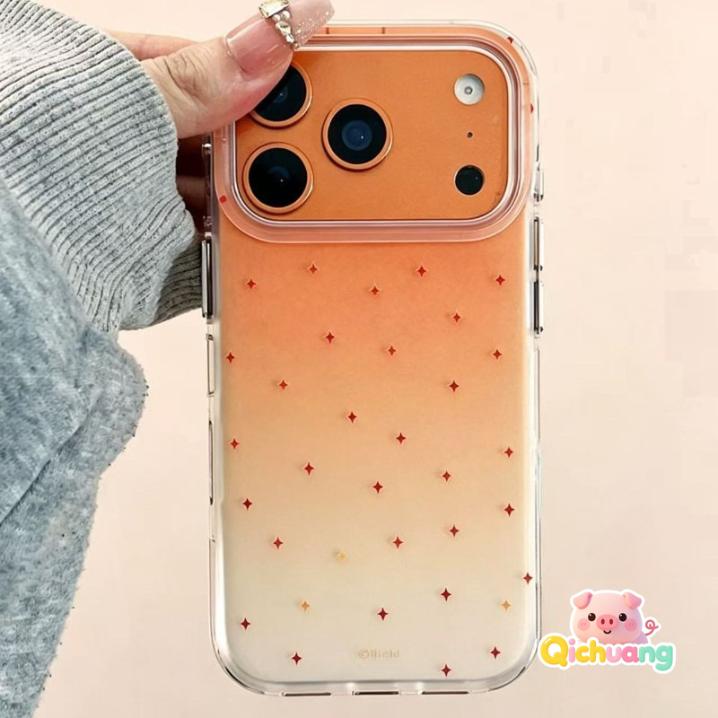 Realme Note 50 - Carcasa Gradual Orange Stars para Realme