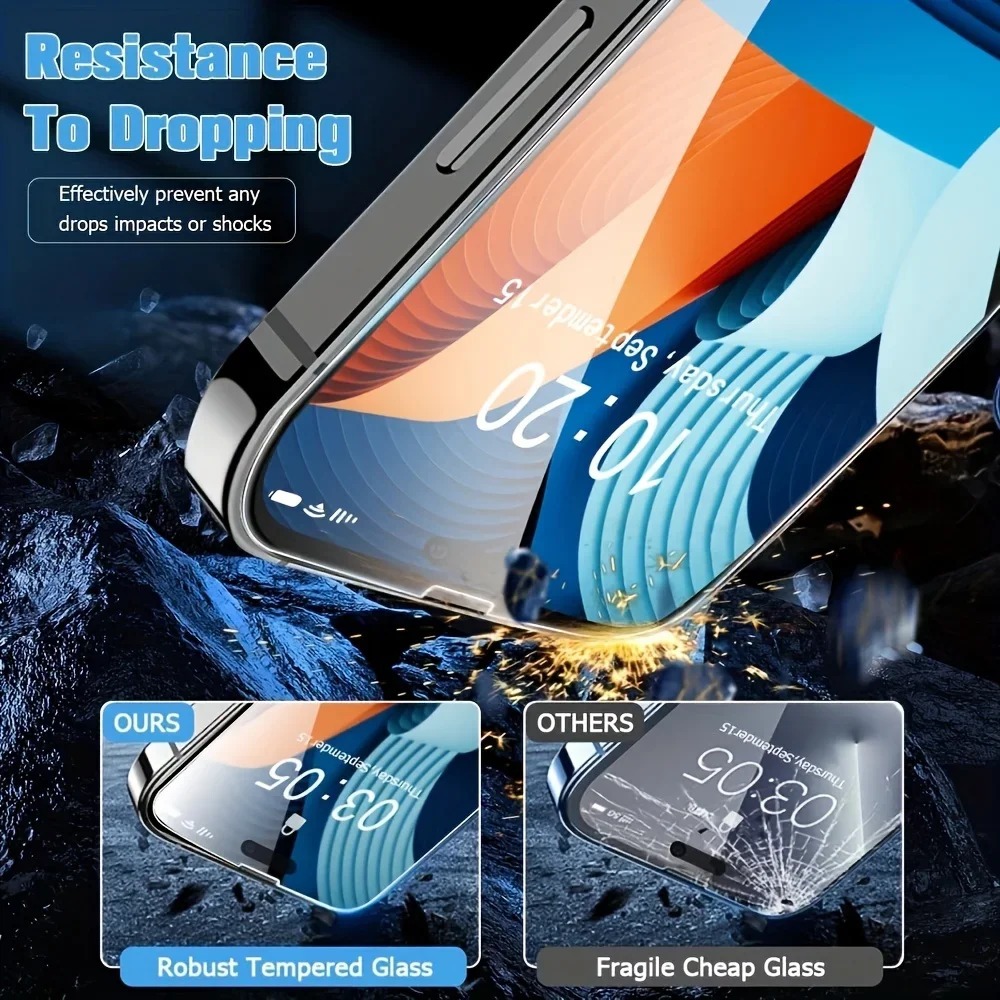 2+2 piezas de vidrio templado  - Realme Gt 6 reseña y precio