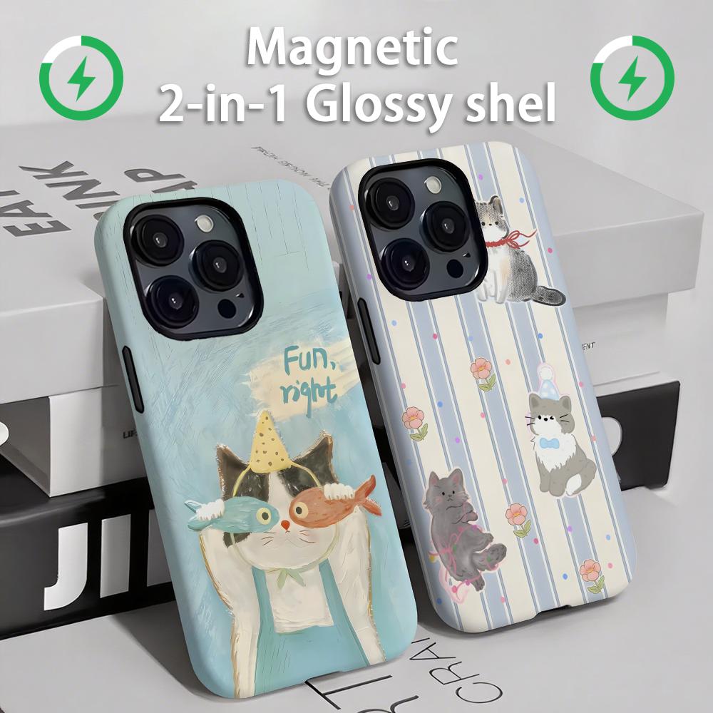 Funda de teléfono con gatos y  - Apple Iphone 15 Pro Max reseña y precio